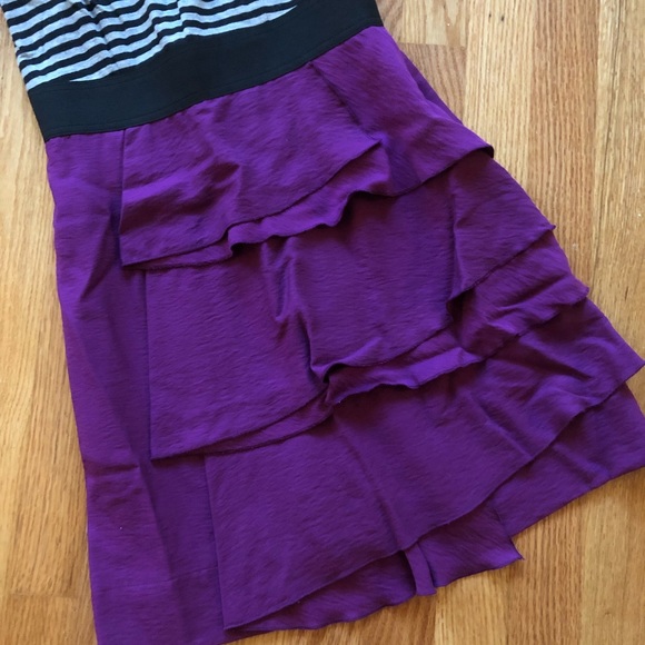 Elle Racerback Striped Ruffle Zipper Tank Dress - Picture 3 of 10